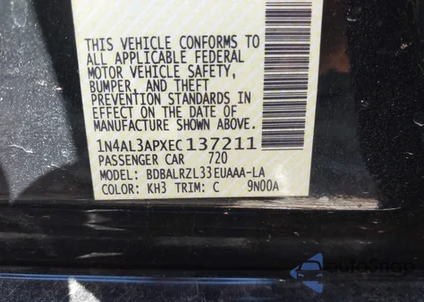 2014 Nissan Altima 2.5 S from USA, damaged, VIN 1N4AL3APXEC137211